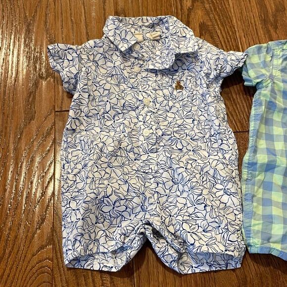 Baby gap plaid preppy rompers one piece size 0-3 and 3-6 months - Picture 7 of 11